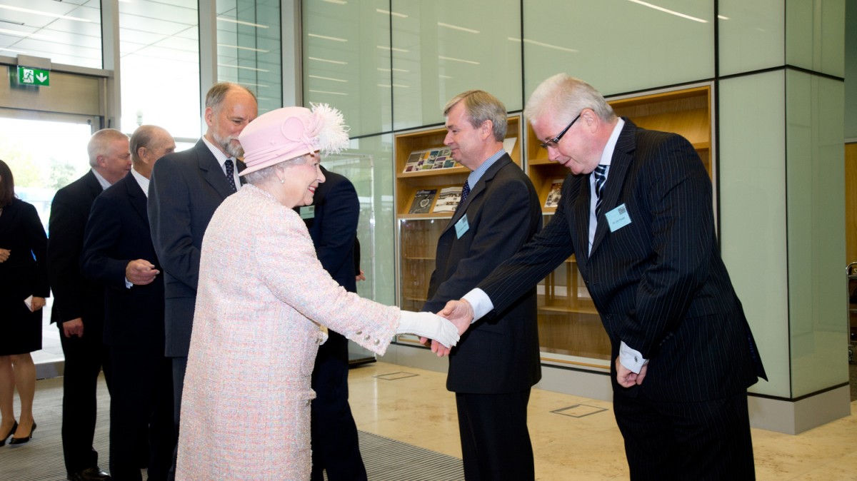 RMF Engineering team meeting the Queen of England